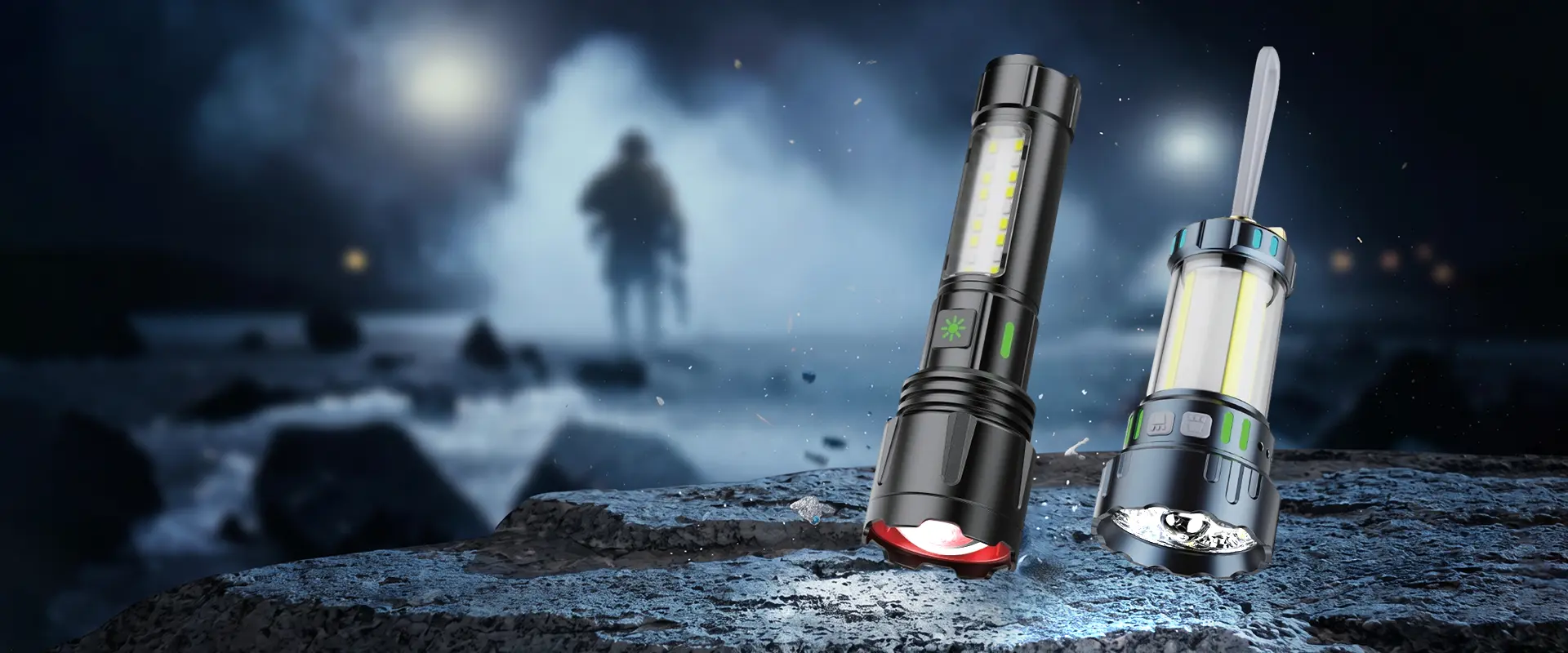 Forest Tiger Tactical LED фенерче - висок лумен кој се полни за дежурна употреба
