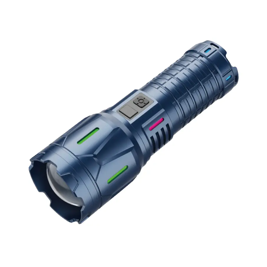 Тешка тактичка фенерче со ЛЕД 30W што се полни